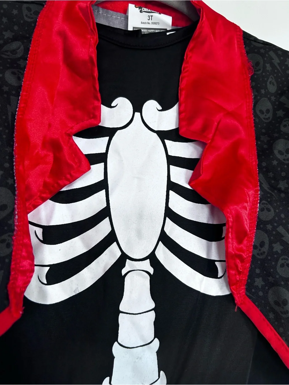 Spooktacular Creations Skelton Halloween Costume Little Kids/Toddler Size 3T